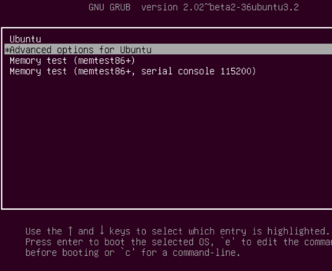 Check the GRUB bootloader is Ubuntu won't boot